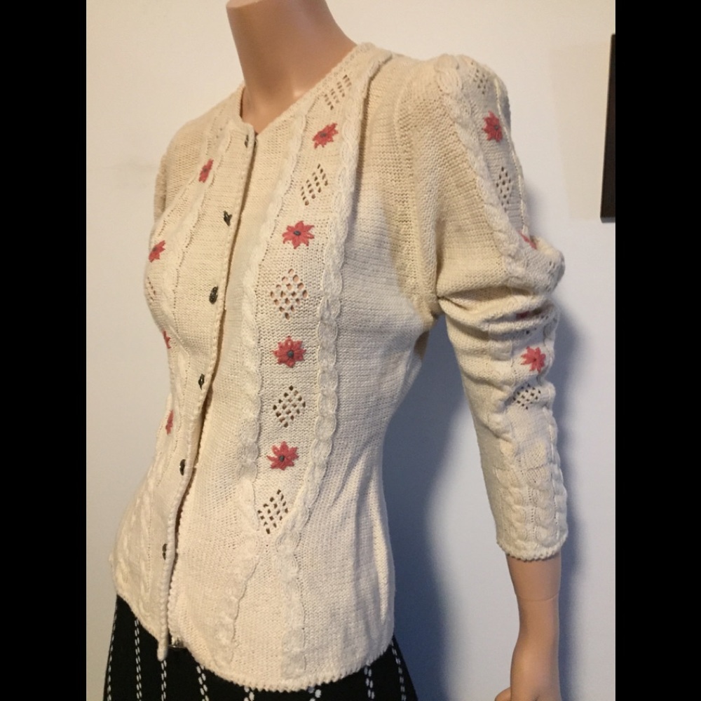 On hold for M 💎 Classy vintage 17.5”PTP Fair isle S light Aran Irish French Par… - Picture 1 of 15